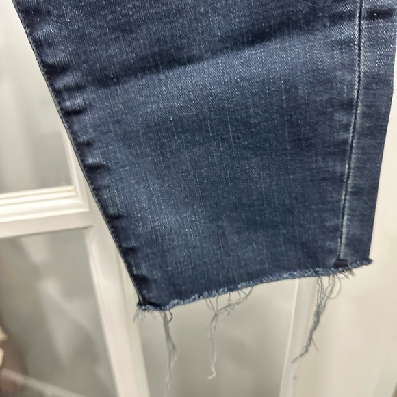 Good American Dark Blue Straight Leg Jeans - Size 10 - Picture 5 of 7